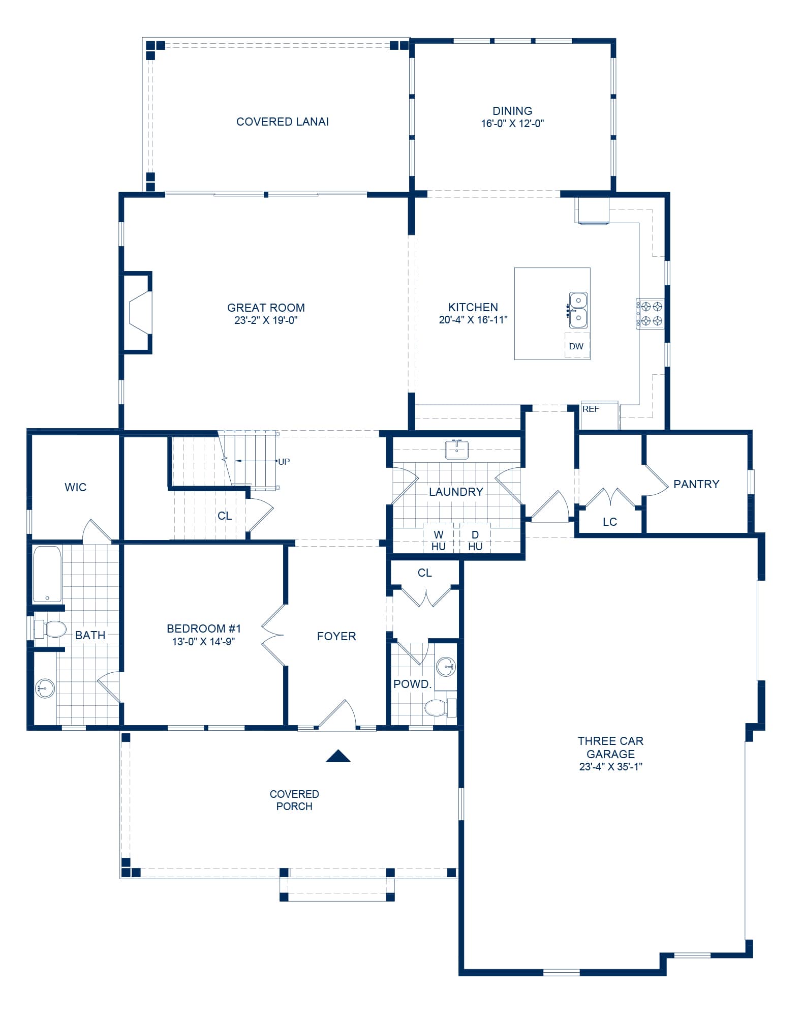 The Poplar - English Romantic First Floor Floorplan
