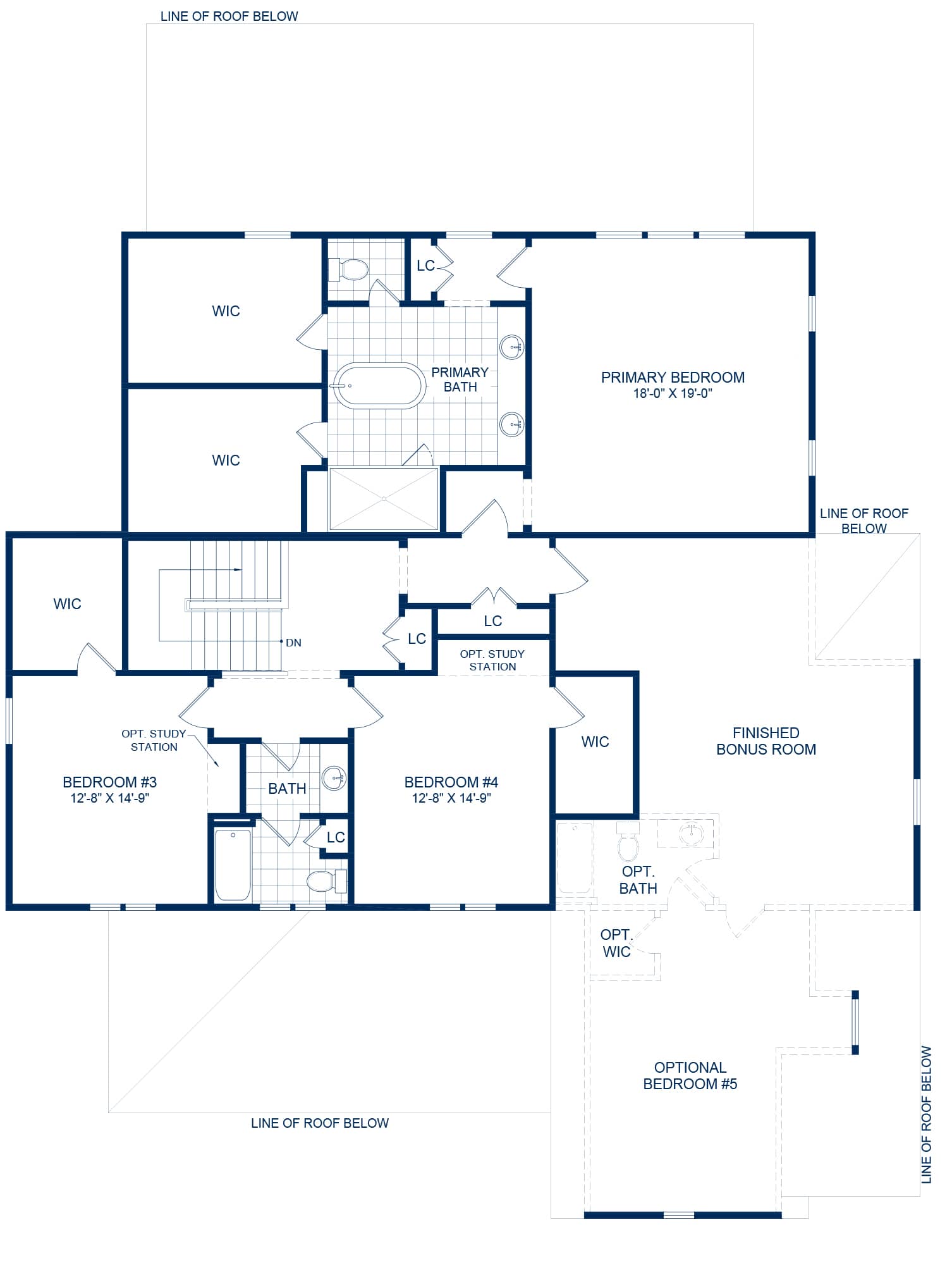 The Poplar - English Romantic Second Floor Floorplan