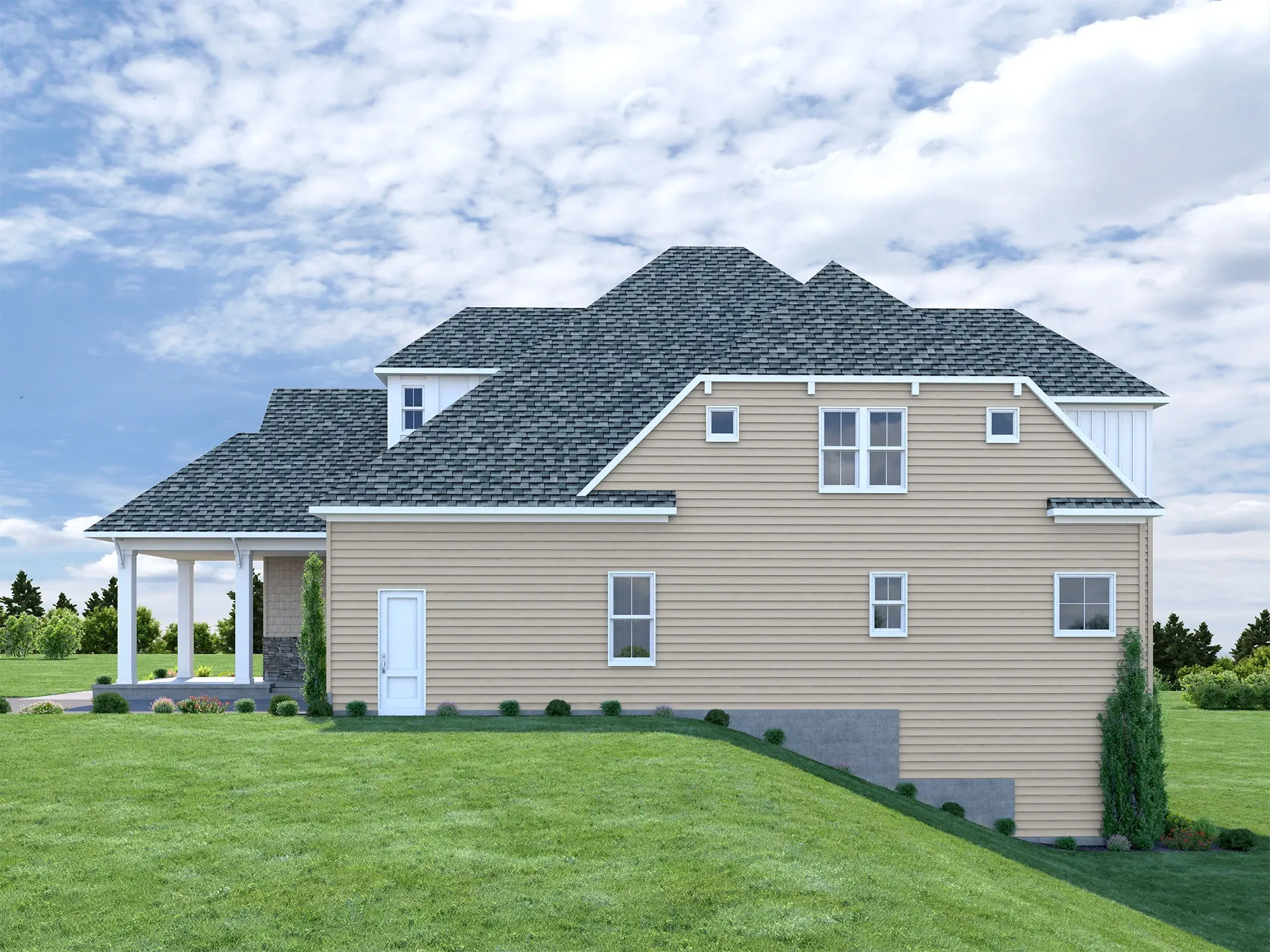 edgewater - House Render side View