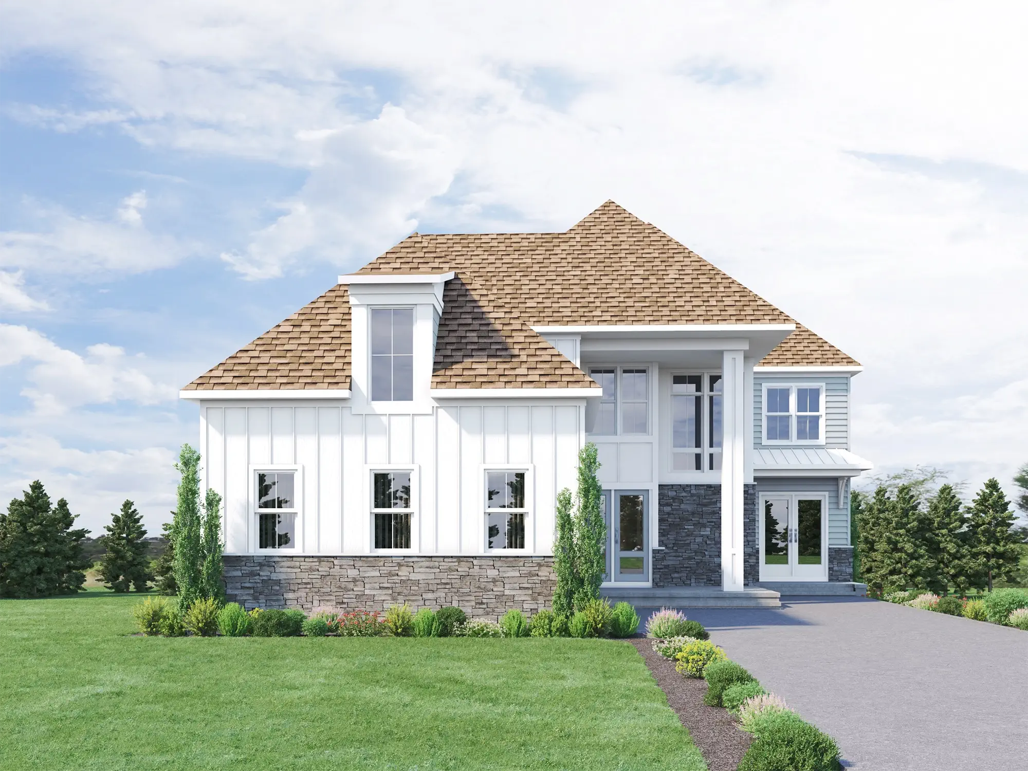 waterside - House Render front View