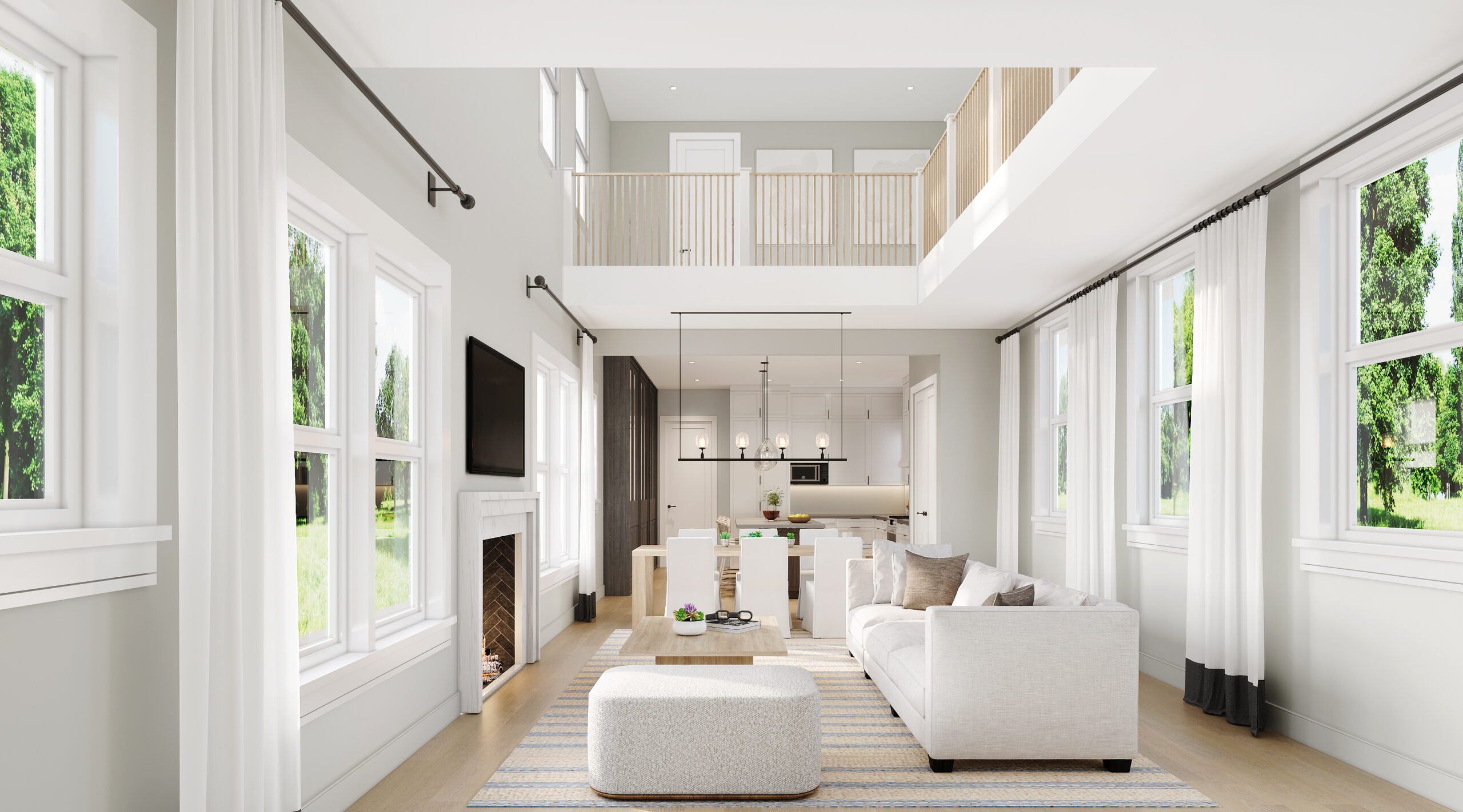 - View 1, Opens Model BoxAn artist rendering of a home interior at Lakeside Pointe.