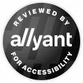 Reviewed by Allyant for Accessibility Badge_Grayscale